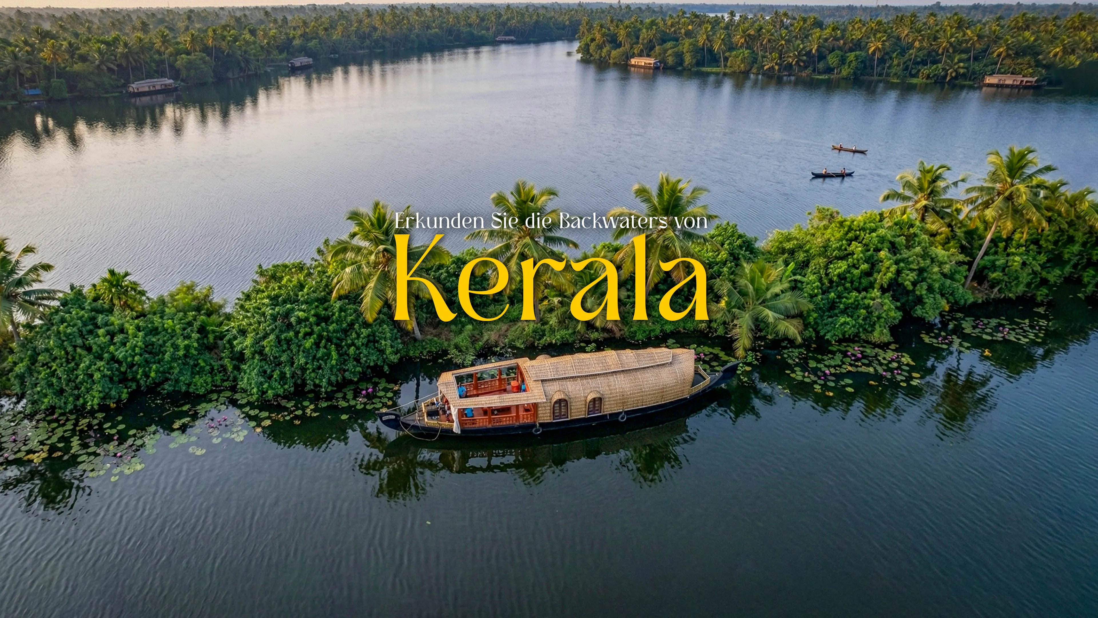 Erkunden Sie die Backwaters von Kerala