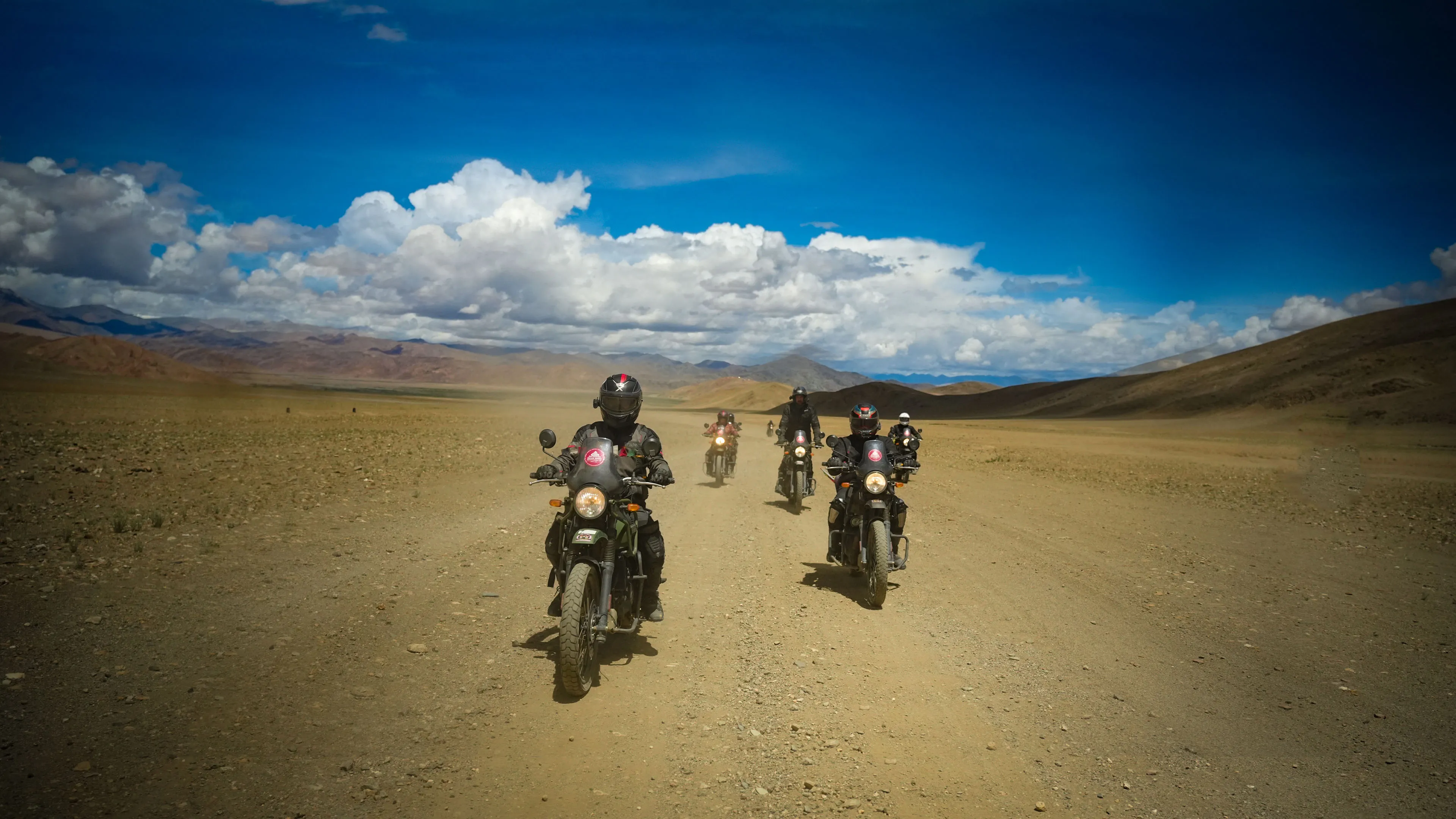 Group of riders in ladakh