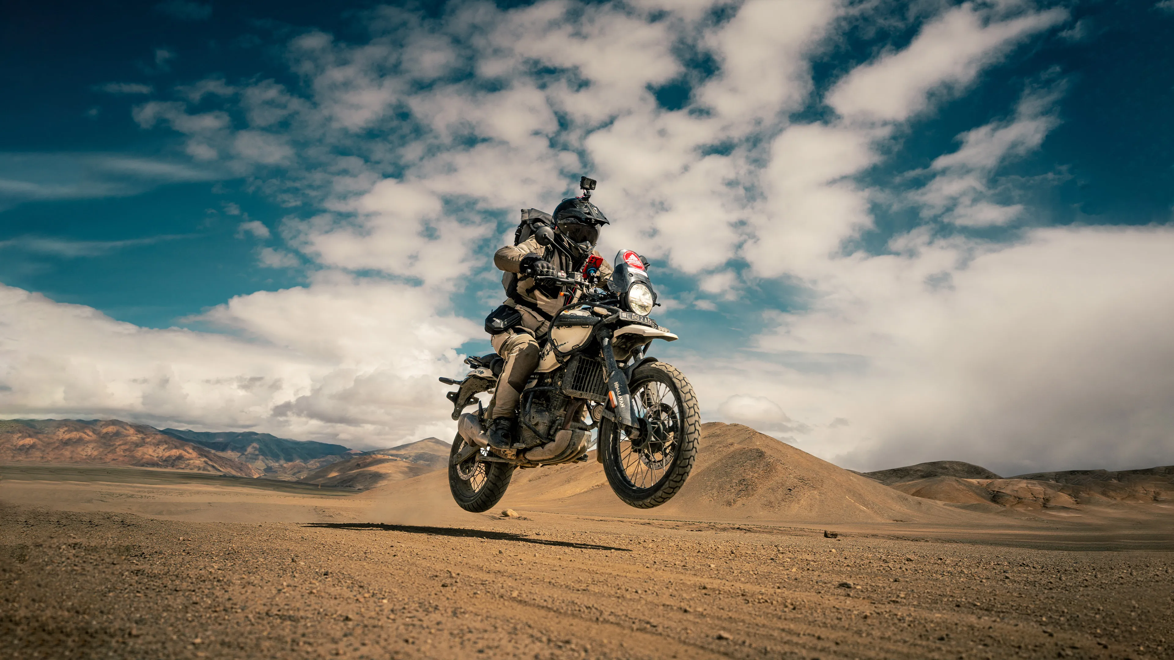 Foreigners Riding in Himalayas