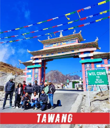 group for Tawang motorcycle tour