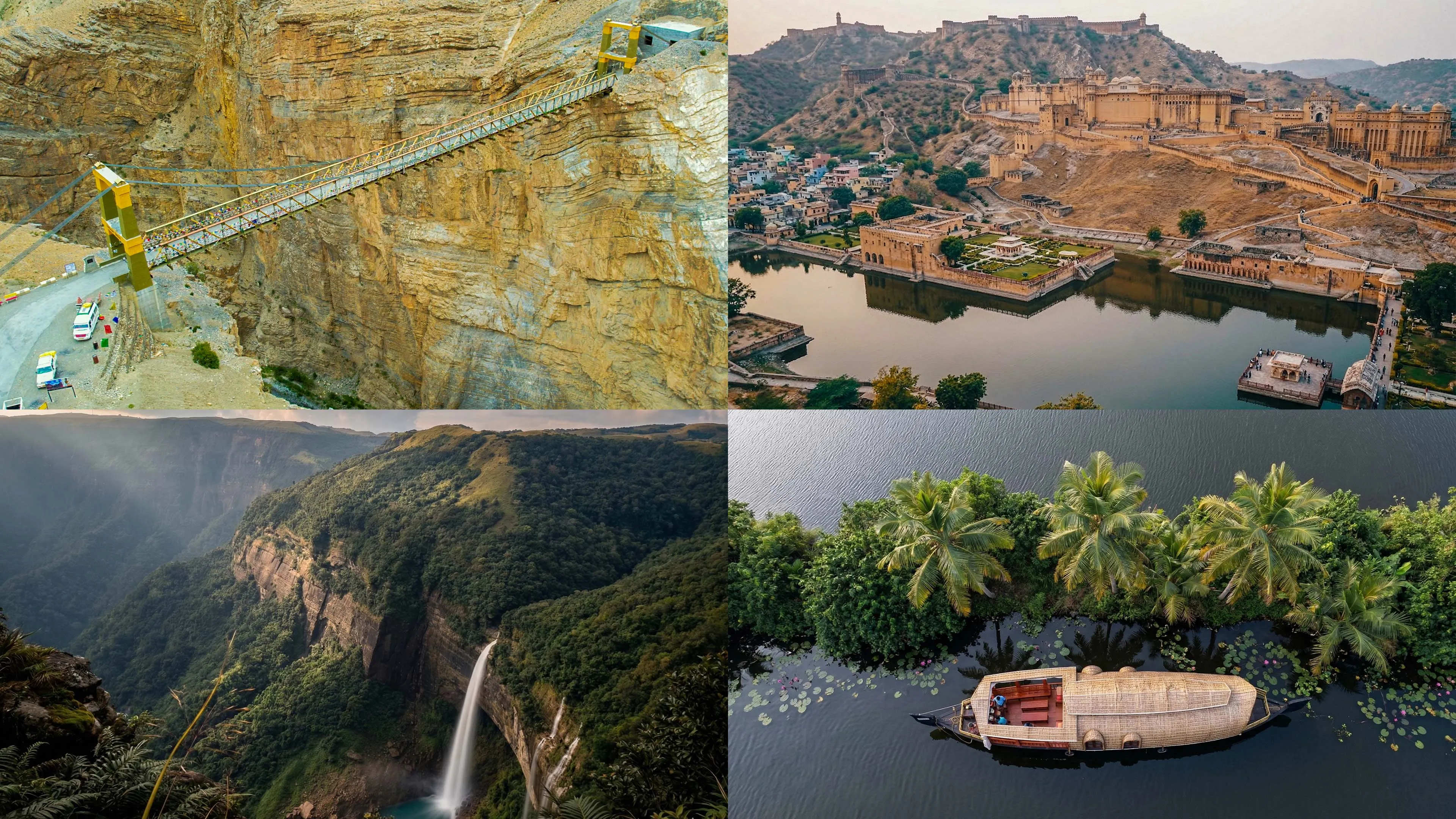 Spiti Valley, Meghalaya, Rajasthan and Kerala